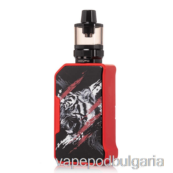 Vape 10000 Дръпки Dovpo Mvp 220w Starter Kit Tiger Red